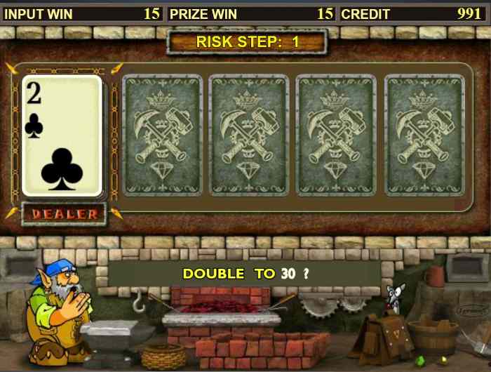 Удвоение выигрыша в слоте Gnome Как удвоить выигрыш в Гном